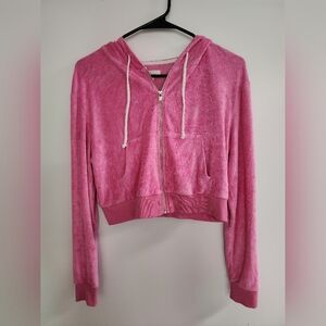 ColSie Ultra Lightweight Terry Cloth Cropped Jacket